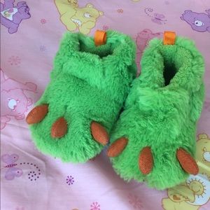 Baby monster slippers